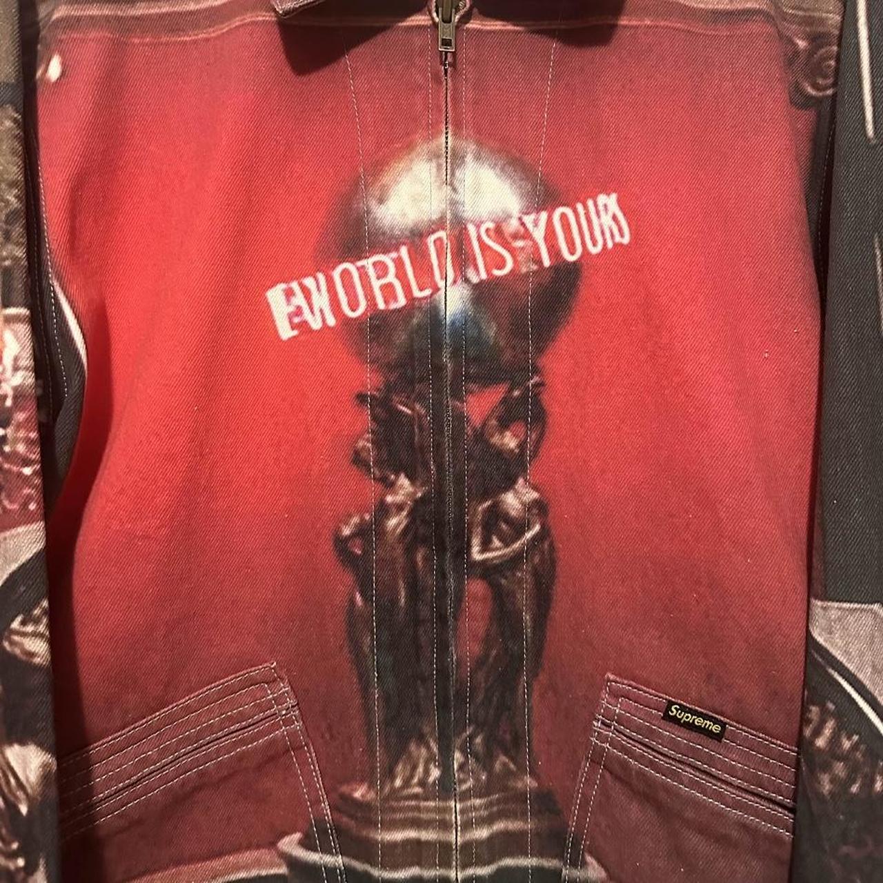 Supreme x Scarface “The World Is Yours” Denim Jacket | Depop