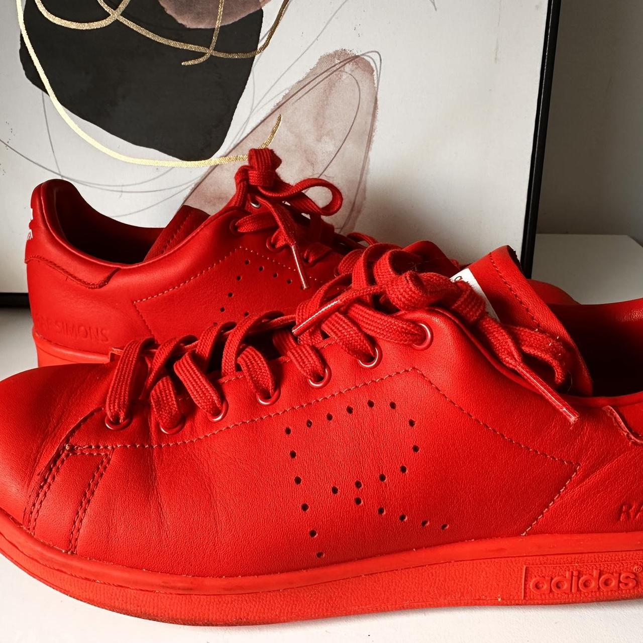 Raf simons stan smith red best sale