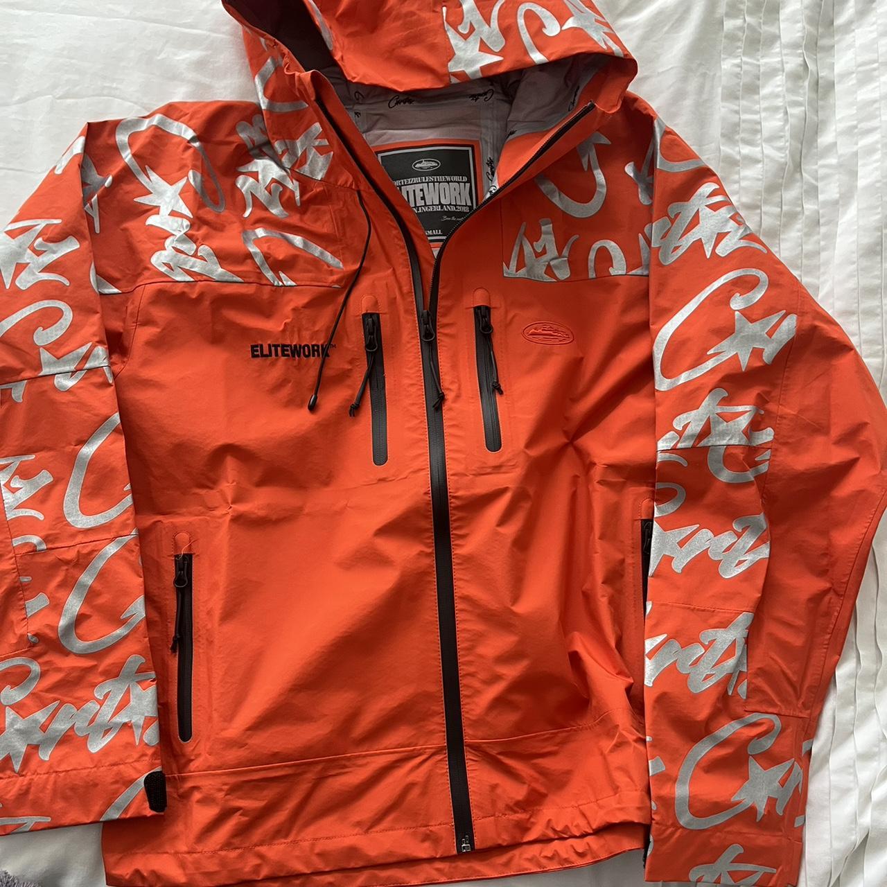 Elitework Corteiz Jacket Orange Size S Brand new - Depop