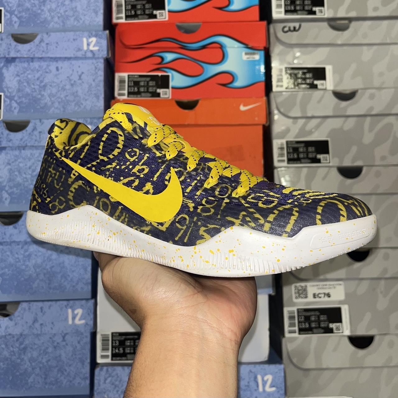 Nike kobe 11 mens yellow hotsell