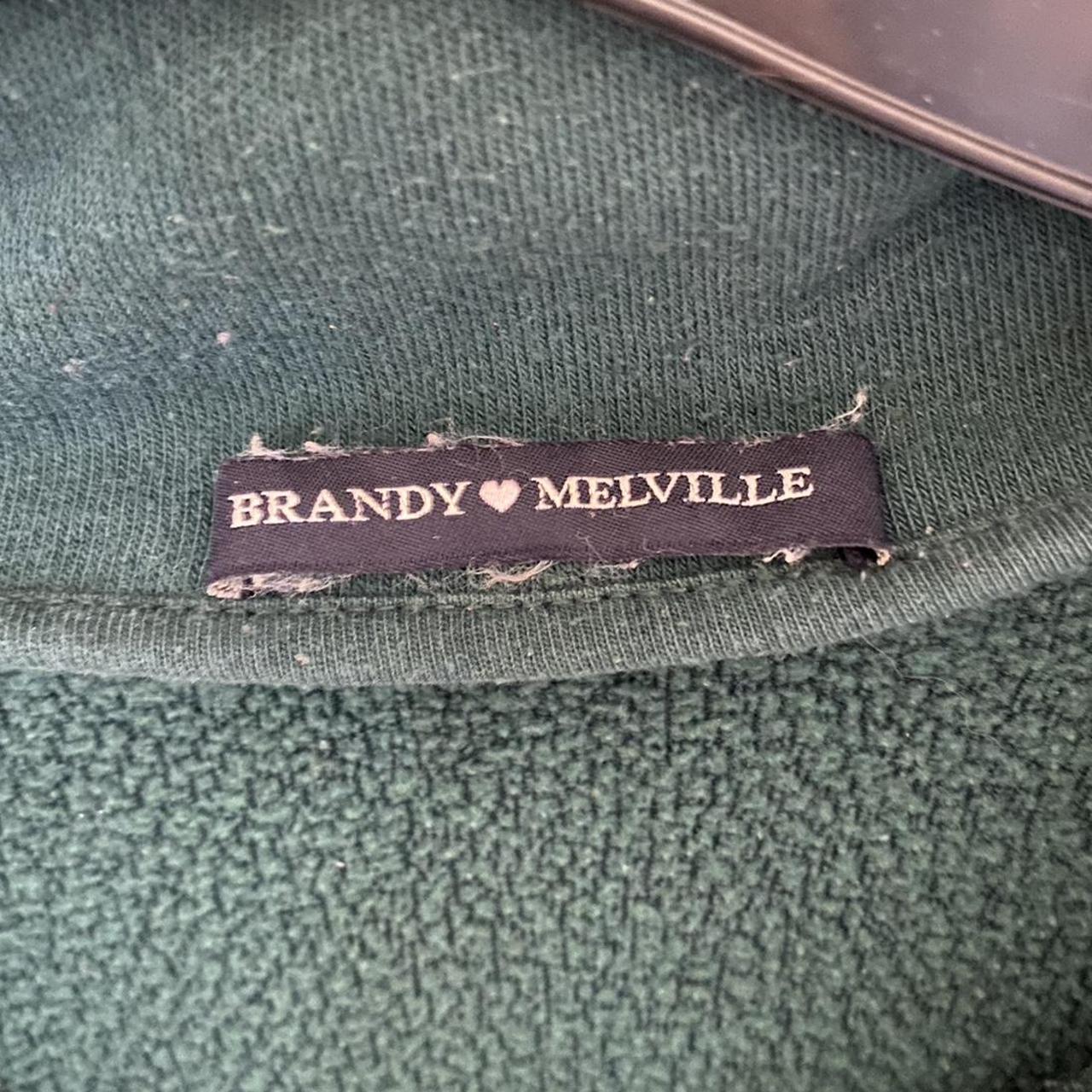 brandy melville forest green quarter zip! - a bit... - Depop