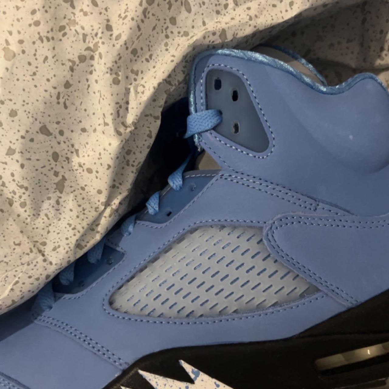 Jordan 5 University Blue Price Negotiable No Silly... - Depop