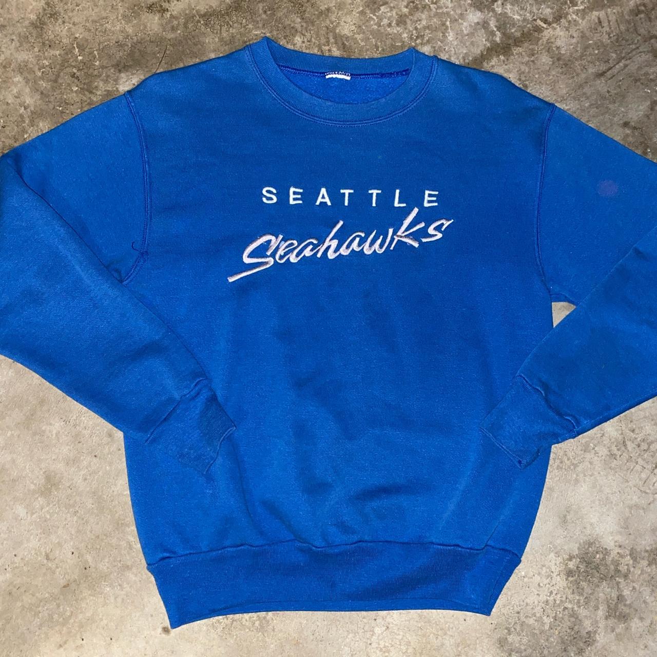 Vintage Seattle Seahawks Crewneck Sweatshirt. - Depop