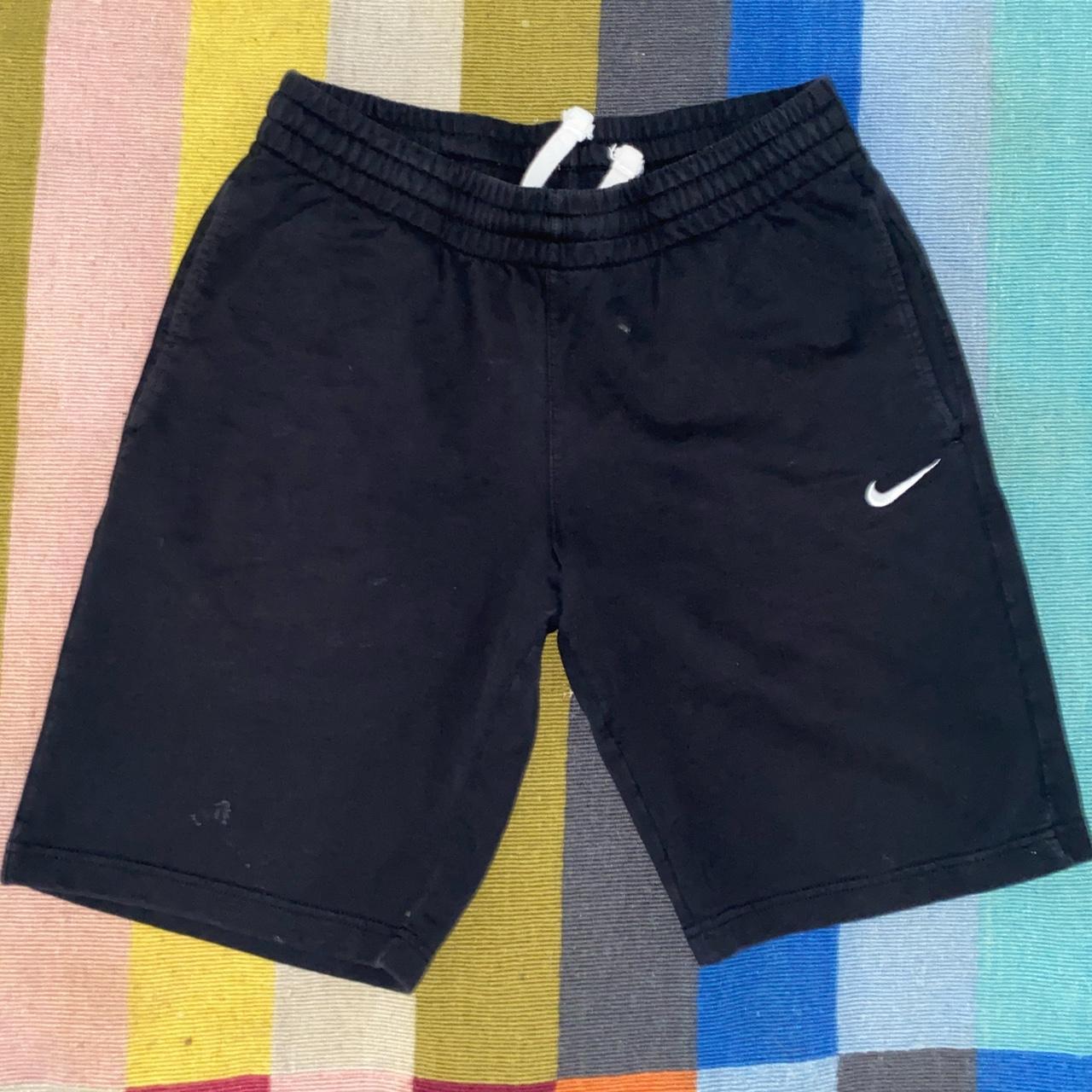 mens black nike sweat shorts