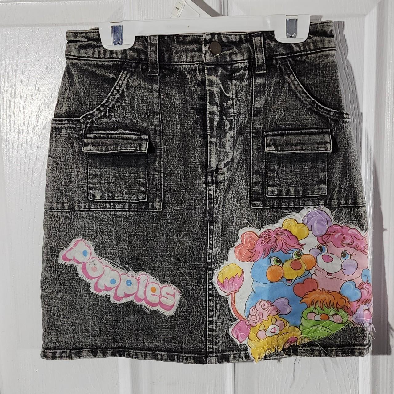 Kawaii Vintage Popples Japanese Mini Acid Wash... - Depop