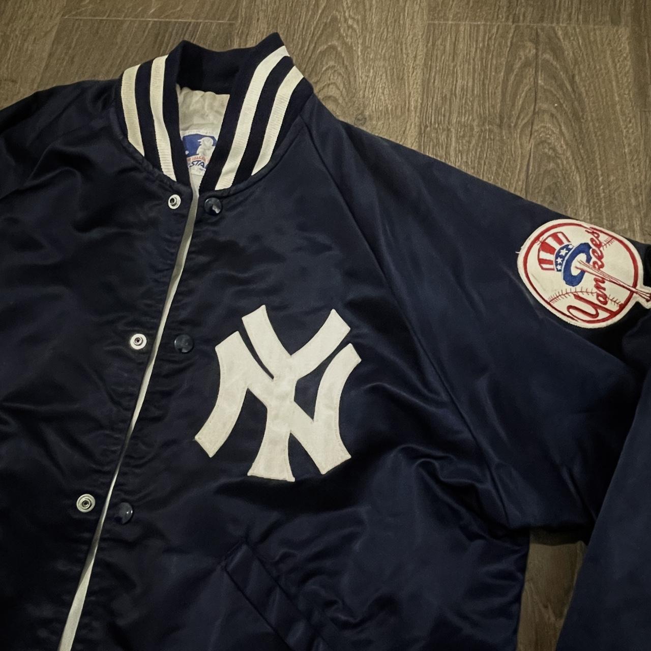 Ny Yankees Bomber Jacket Great Jacket Worn But - Depop