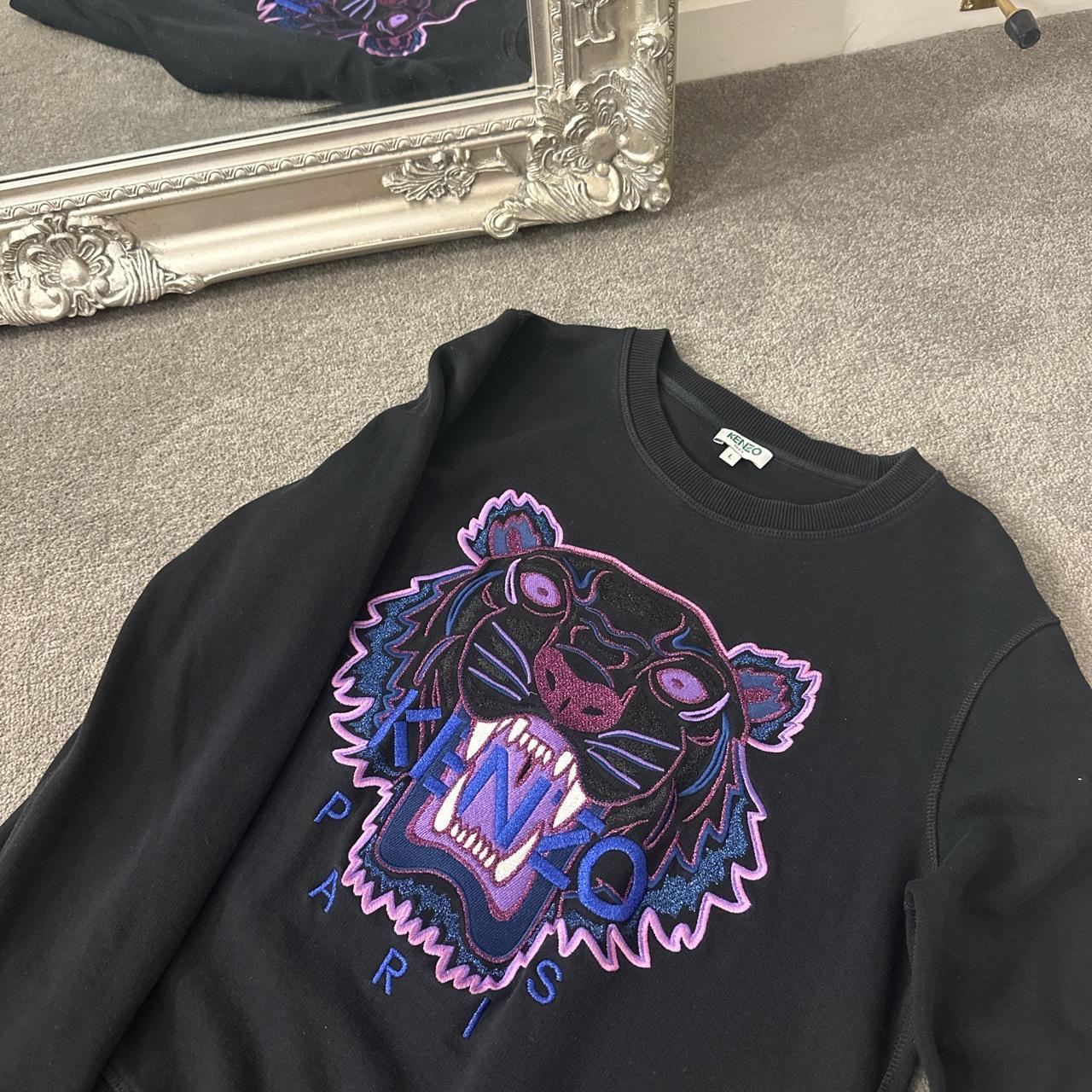 Black and purple kenzo hot sale jumper