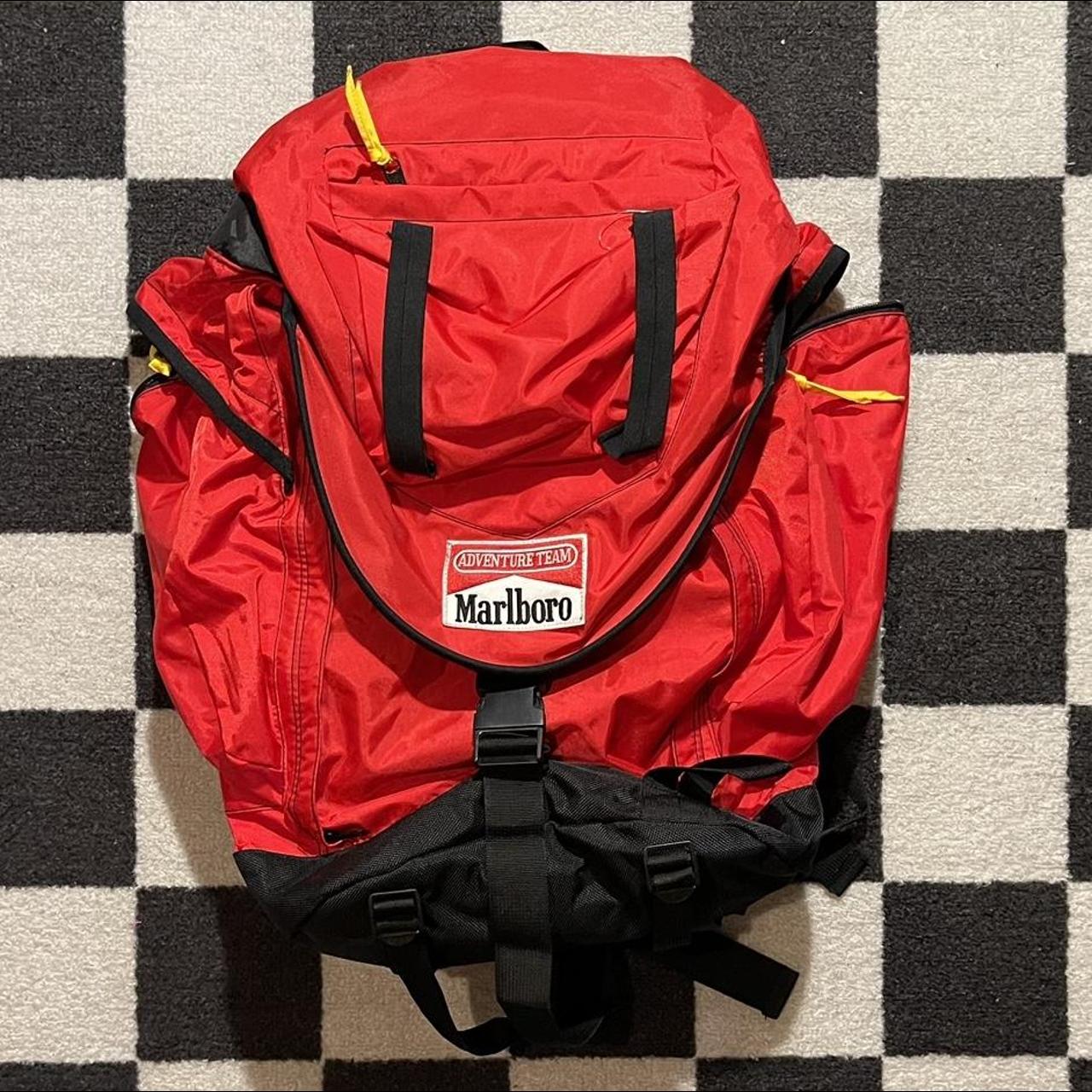 Marlboro adventure team camping/hiking/utility backpack - Depop