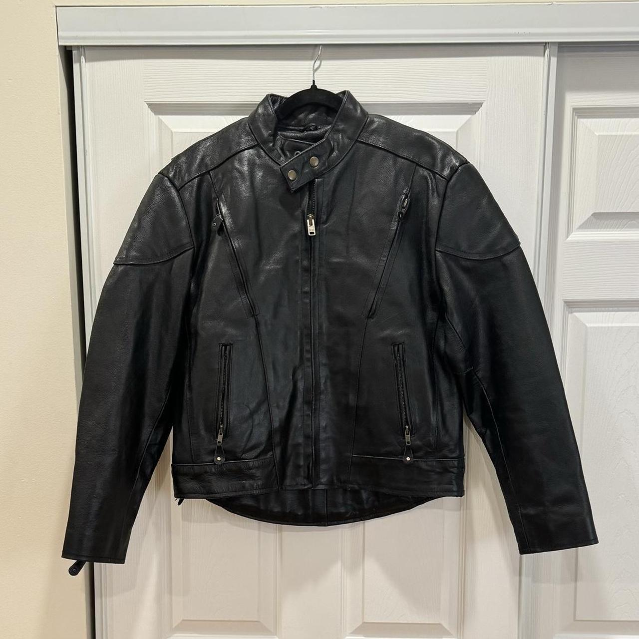 Vintage Echtes Leder Black Genuine Leather Depop