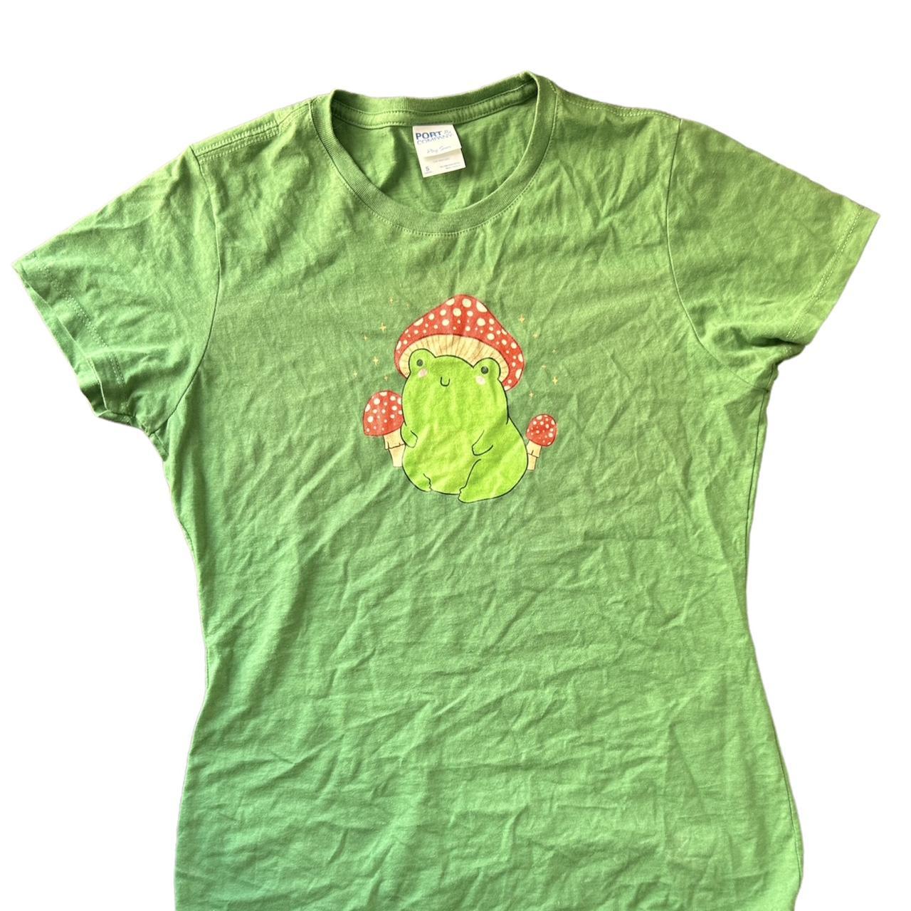 Women's Red and Green Tshirt Depop