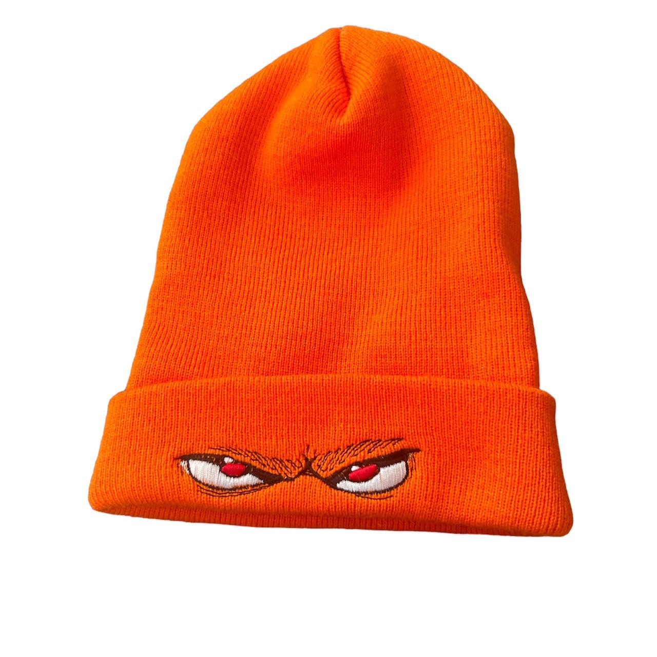 Bright orange toy machine beanie - able to stretch... - Depop