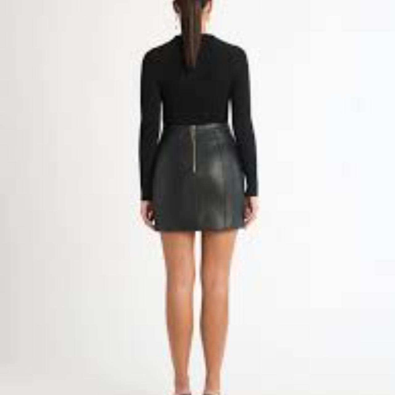 Kookai Leather Skirt Black Depop