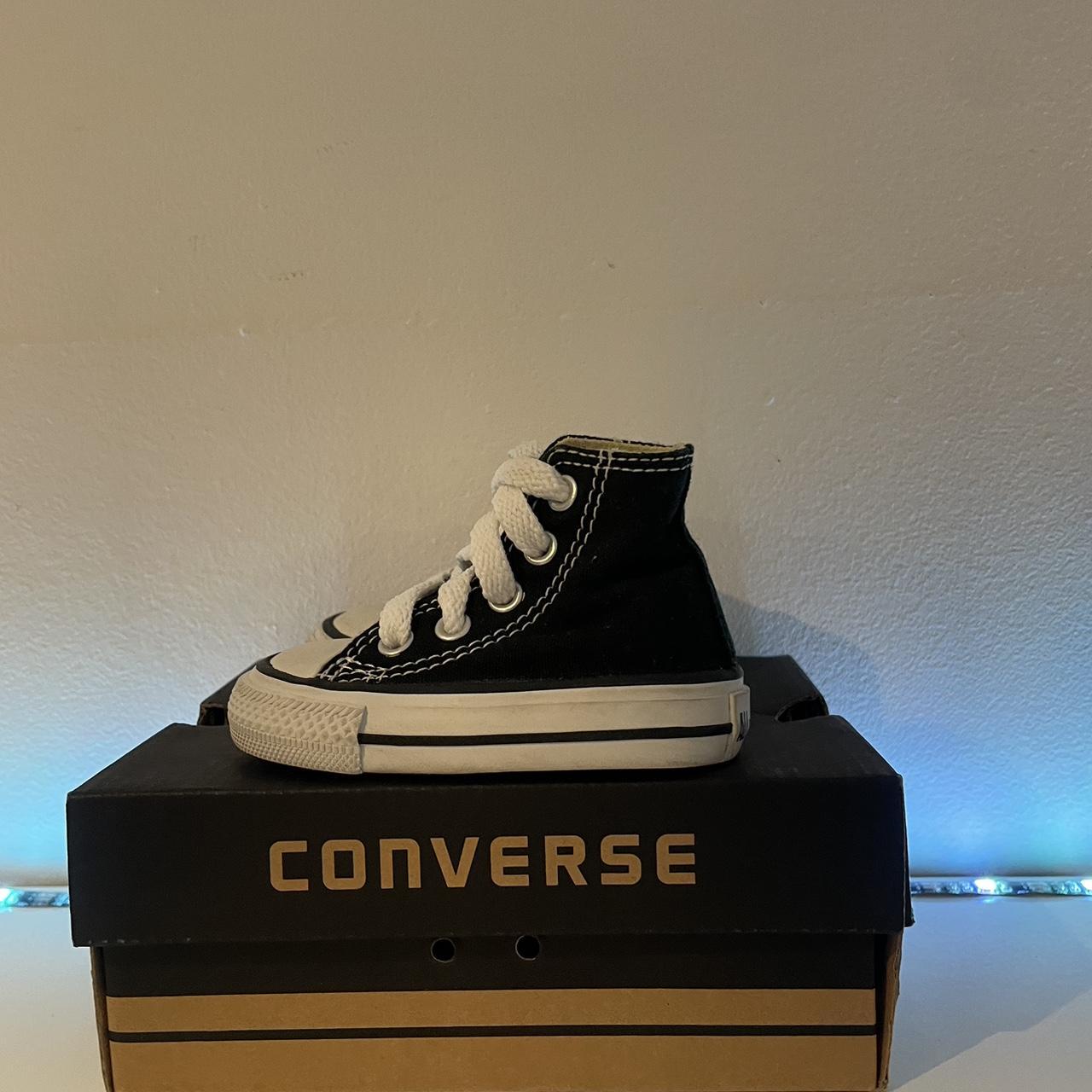 infant black converse