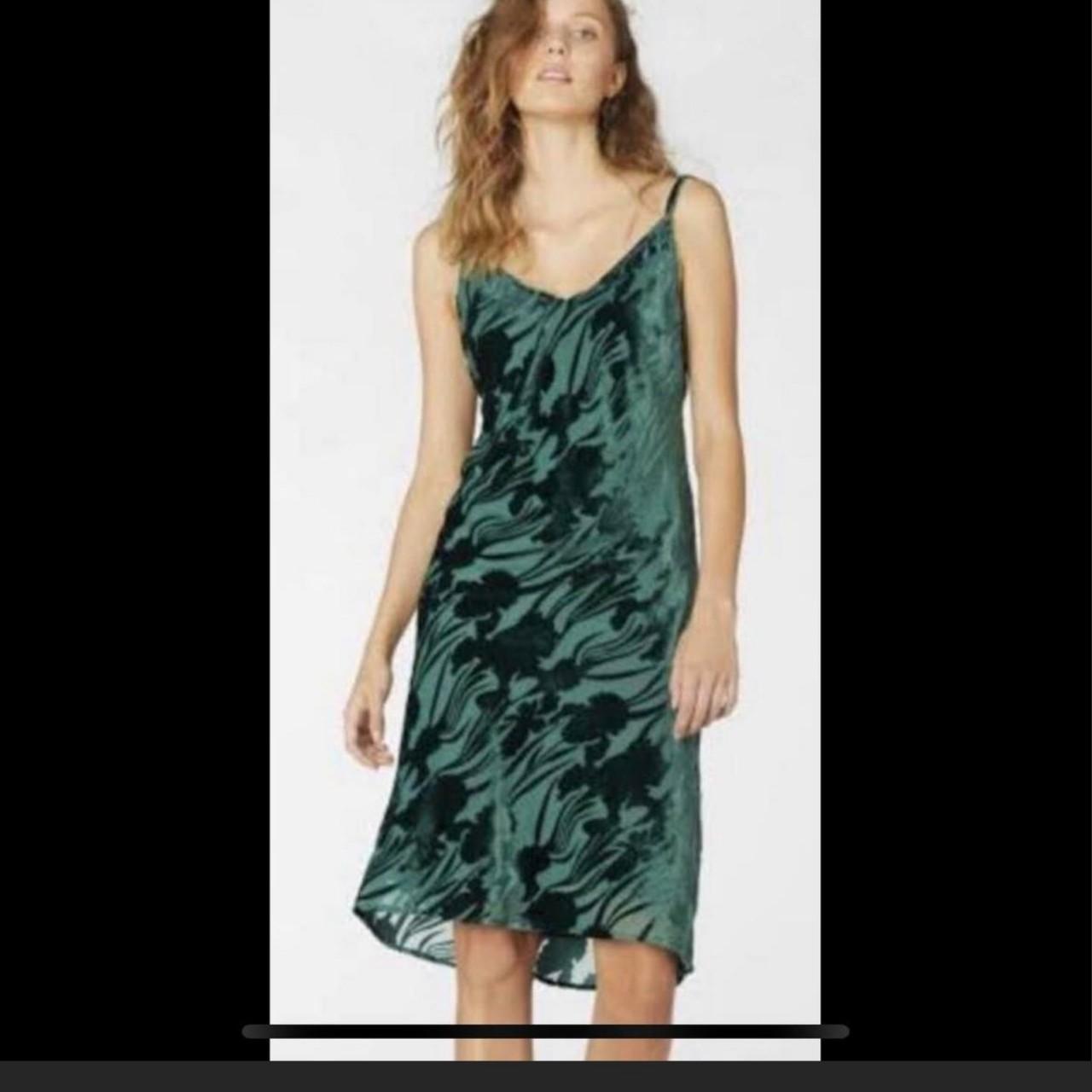 GORMAN emerald green velvet slip dress beautiful