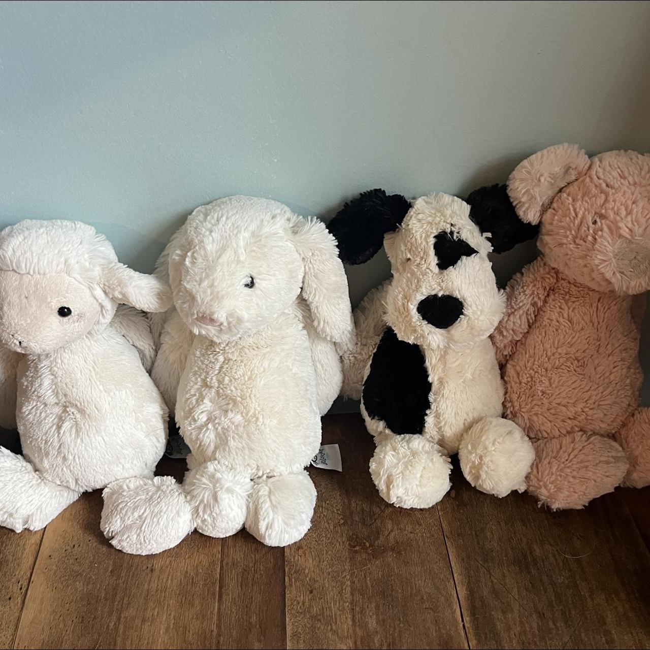 Jellycat plush lot Bashful pig lamb bunny dog - Depop