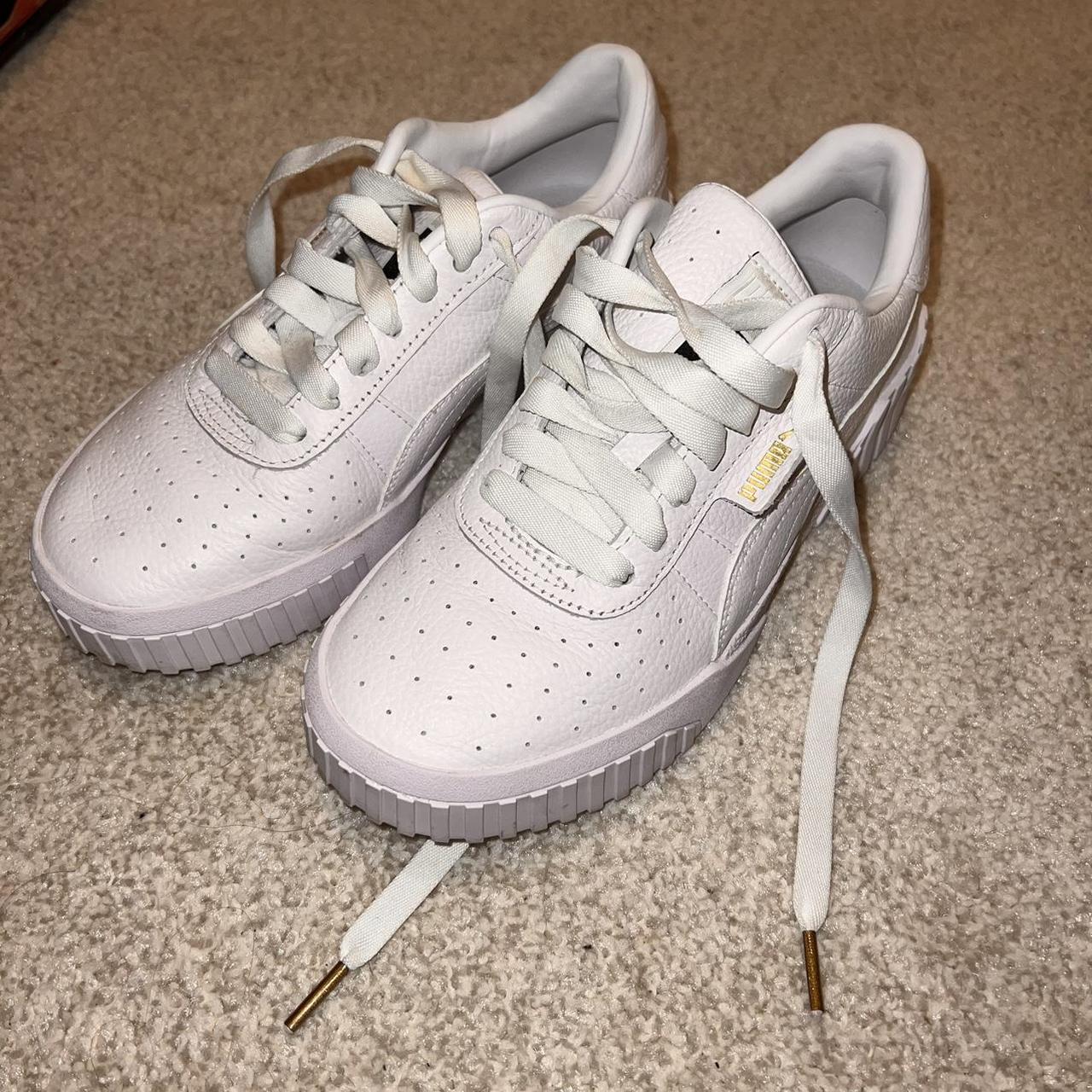 jd white puma trainers