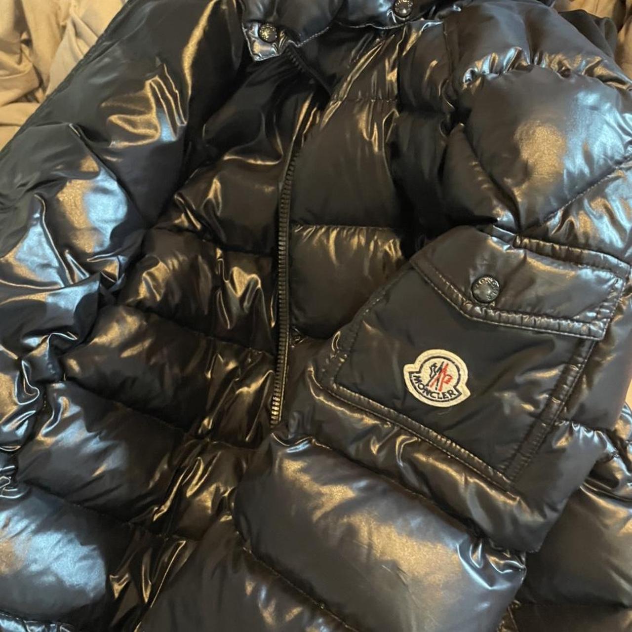 Moncler Women's Black Coat | Depop