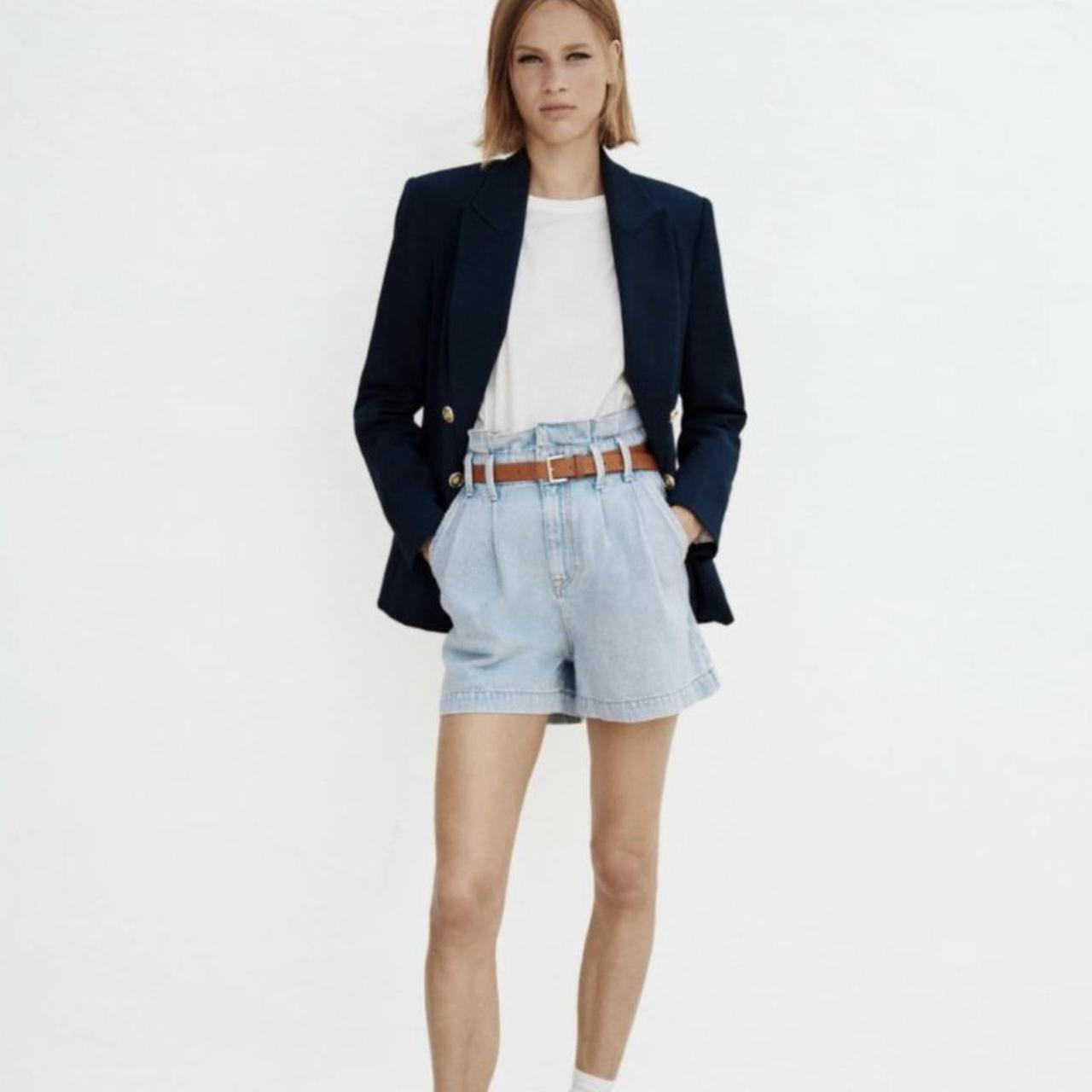 ZARA Belted Shorts, High-waisted shorts with