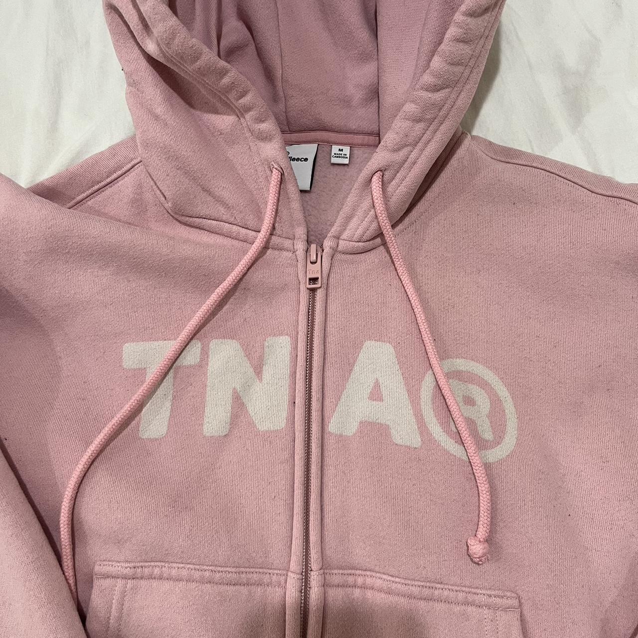 aritzia tna boyfriend zip little cropped i... Depop