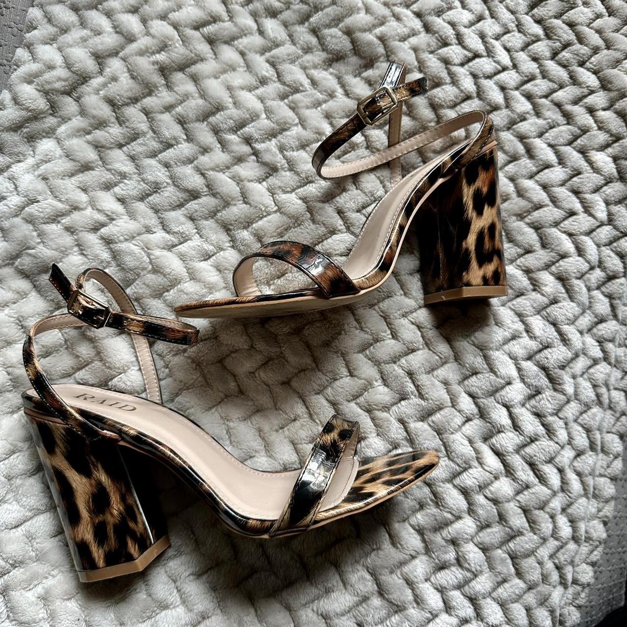 Raid leopard best sale print block heels