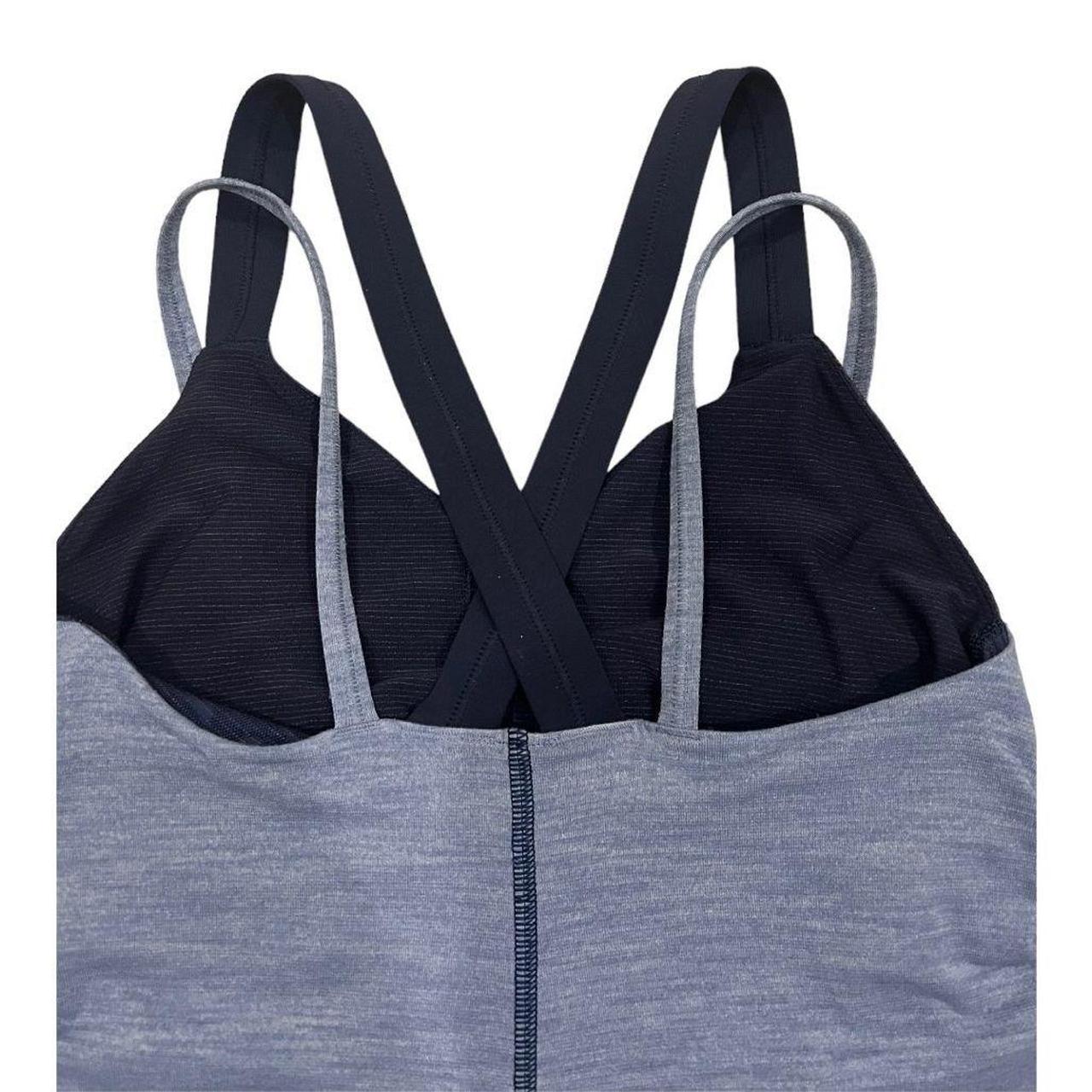 Lululemon Run For Gold Tank - Heathered Blue Denim / Deep Navy