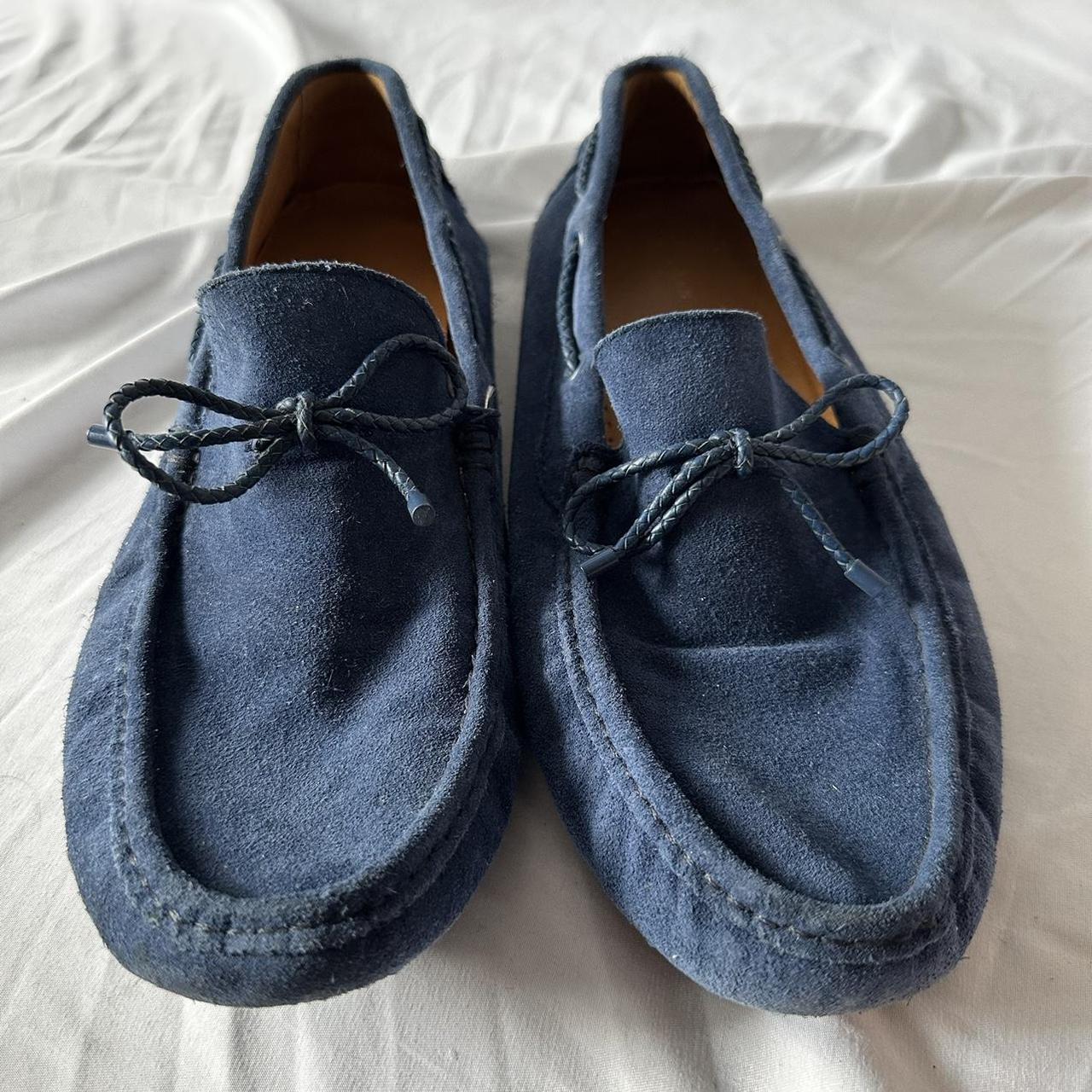 Zara store blue loafers