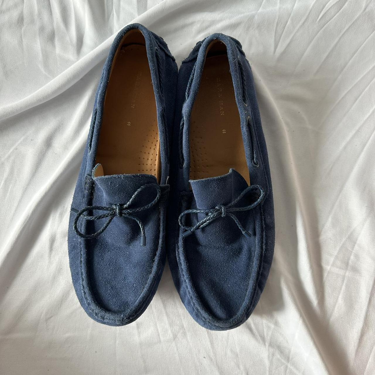 Zara sales blue loafers