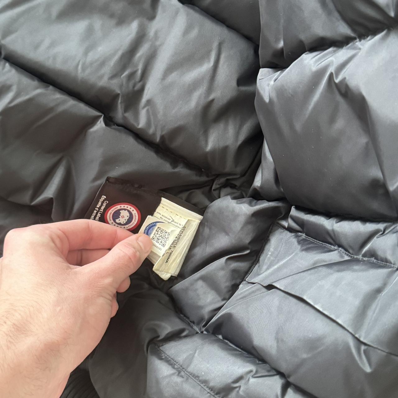 Men’s large Canada goose bomber can take fur off.... Depop