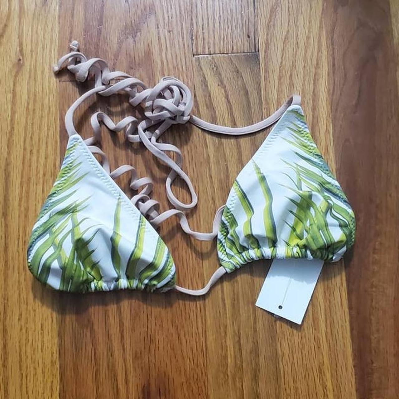 Cali Dreaming Aries Tropical Bikini Top in Blade... - Depop