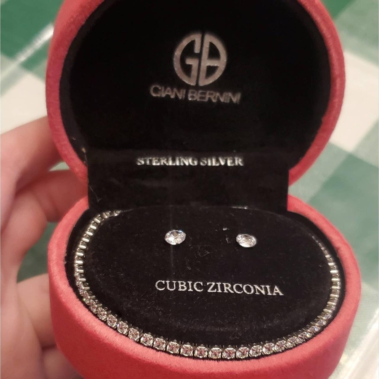  Giani Bernini 2-Pc. Set Zirconia Bracelet & Stud
