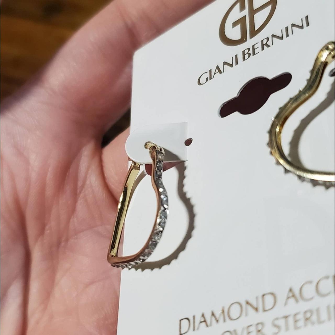 Giani Bernini Earrings Color: Silver toned metal - Depop