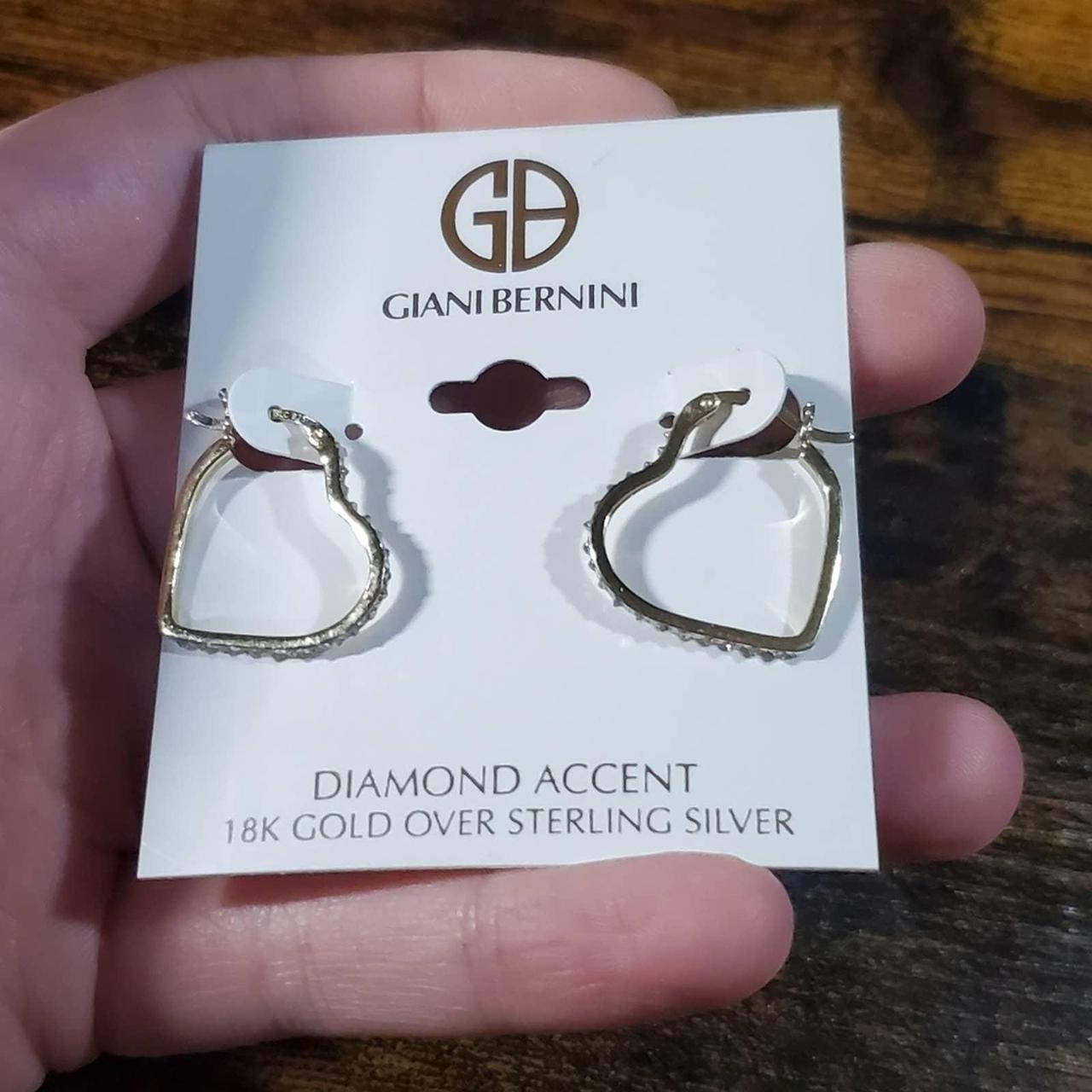 Giani Bernini sterling silver open teardrop - Depop