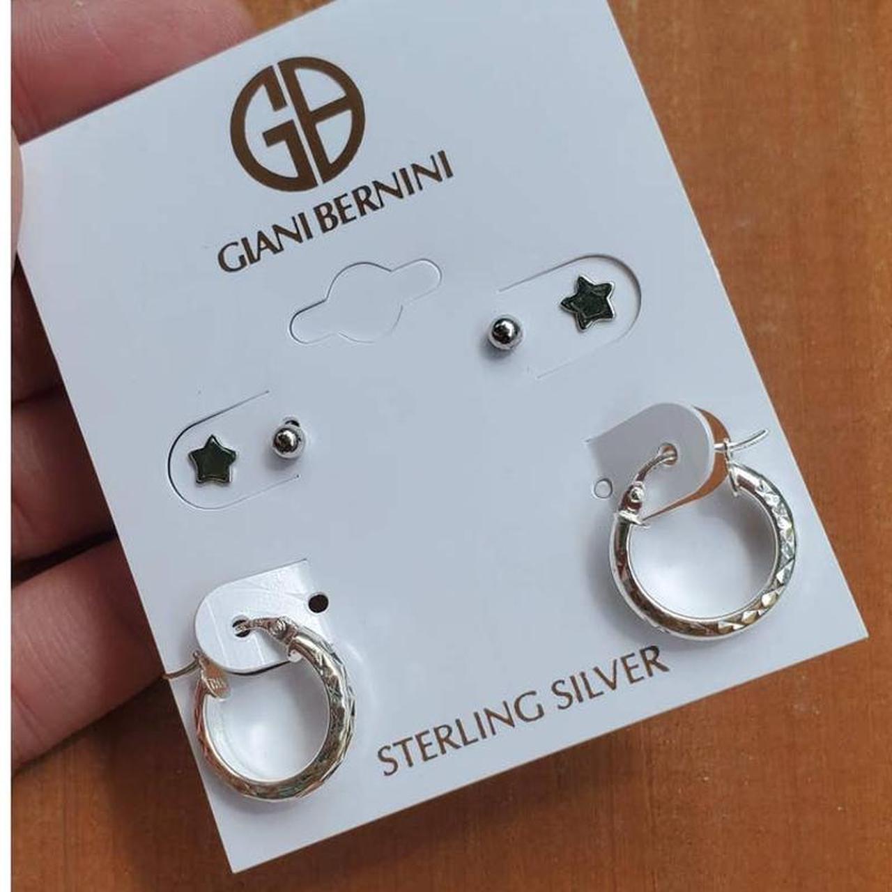 Giani Bernini 3Pc Sterling Silver Set Stud Star Depop