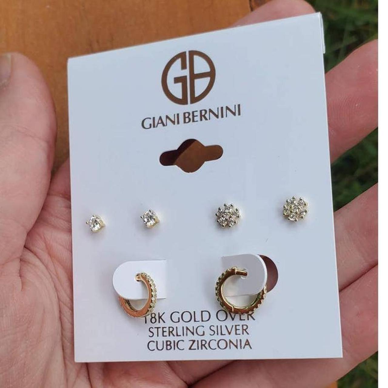 Giani Bernini cubic zirconia 18k gold over sterling silver