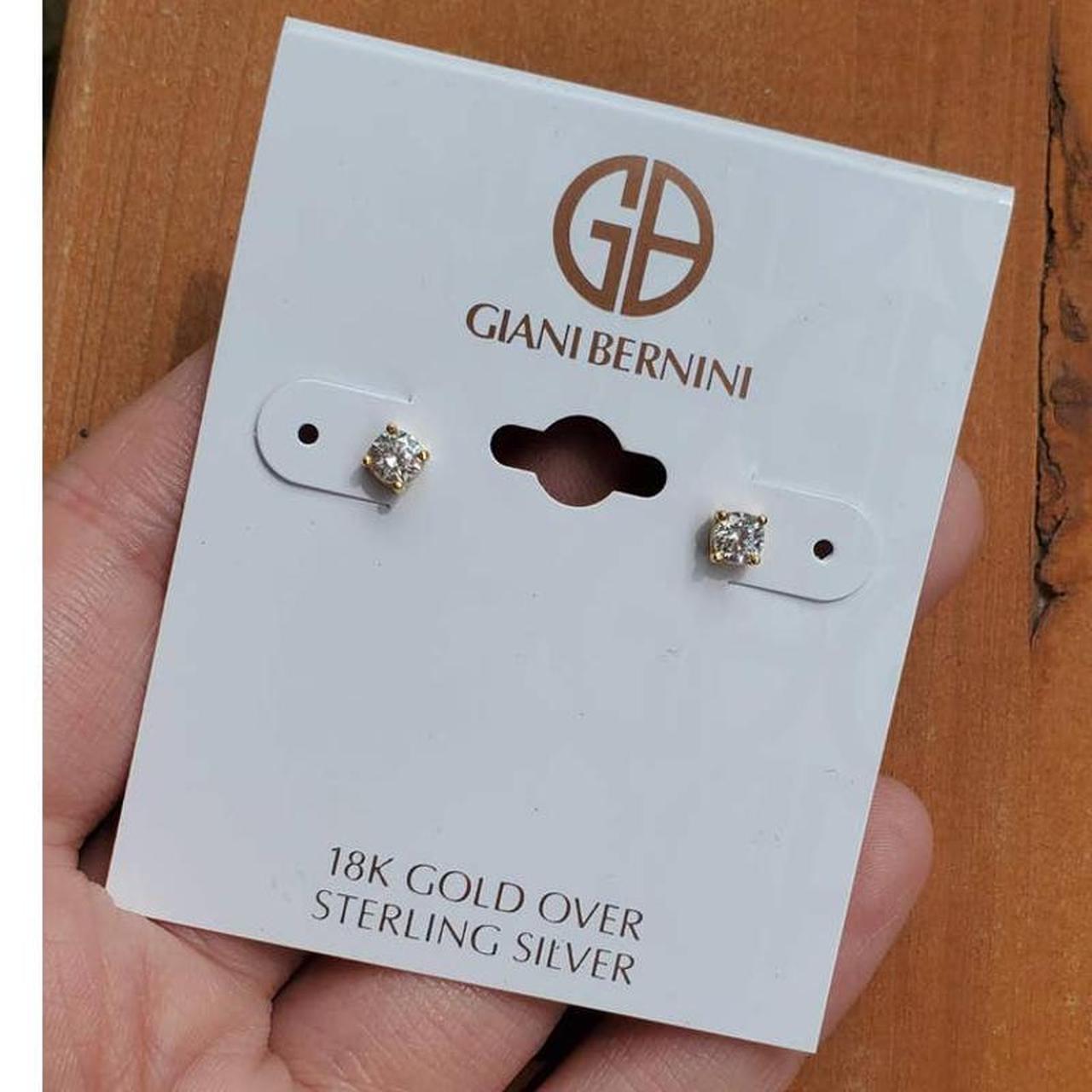 Giani Bernini Earrings Color: Silver toned metal - Depop