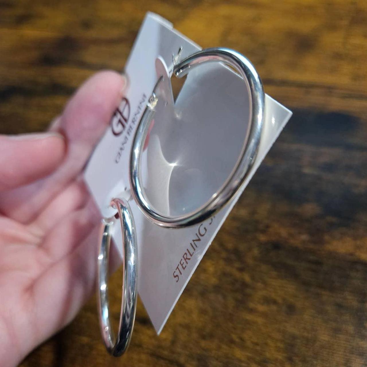 Giani Bernini sterling silver open teardrop - Depop