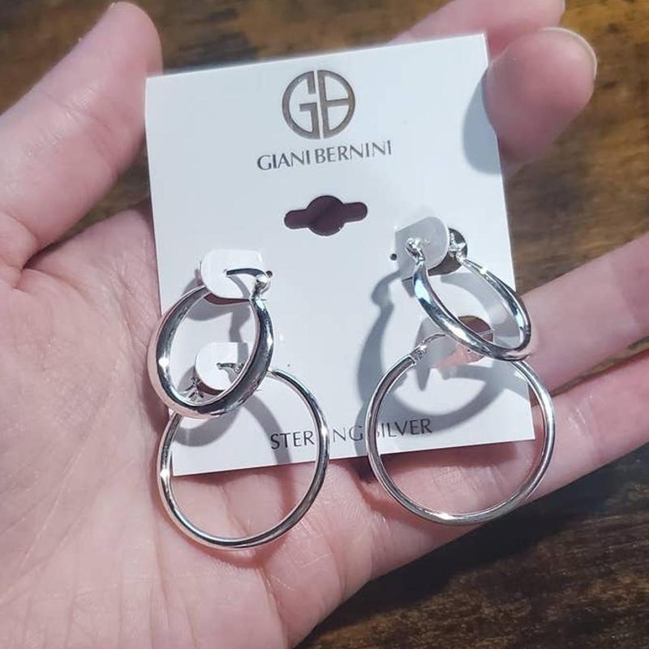 NWT Giani Bernini Pair of Earrings, Sterling Silver - Depop