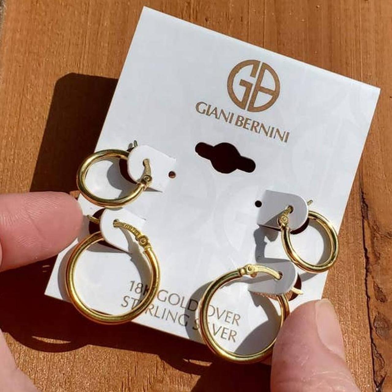 Giani bernini earrings 18k gold over sale sterling silver