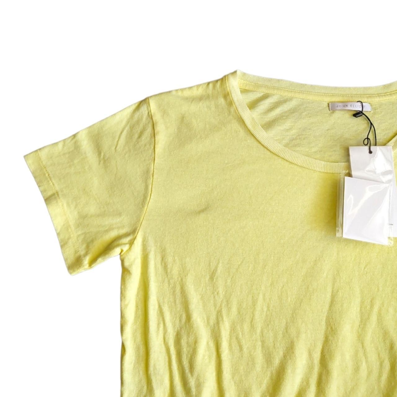 John Elliott Women's Yellow T-shirt (3)