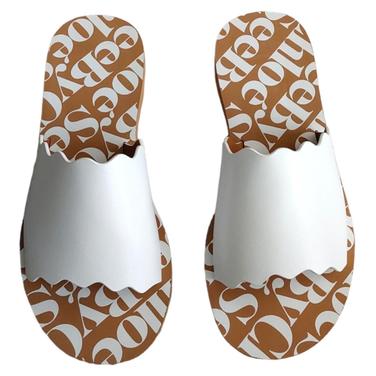 See by Chloé Women's White and Tan Sandals (2)
