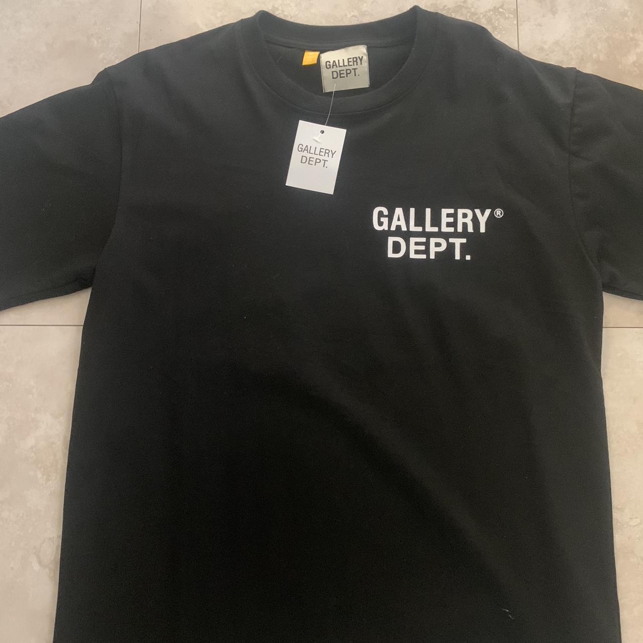 Gallery Dept. Logo Print Cotton-Jersey T-shirt Size... - Depop