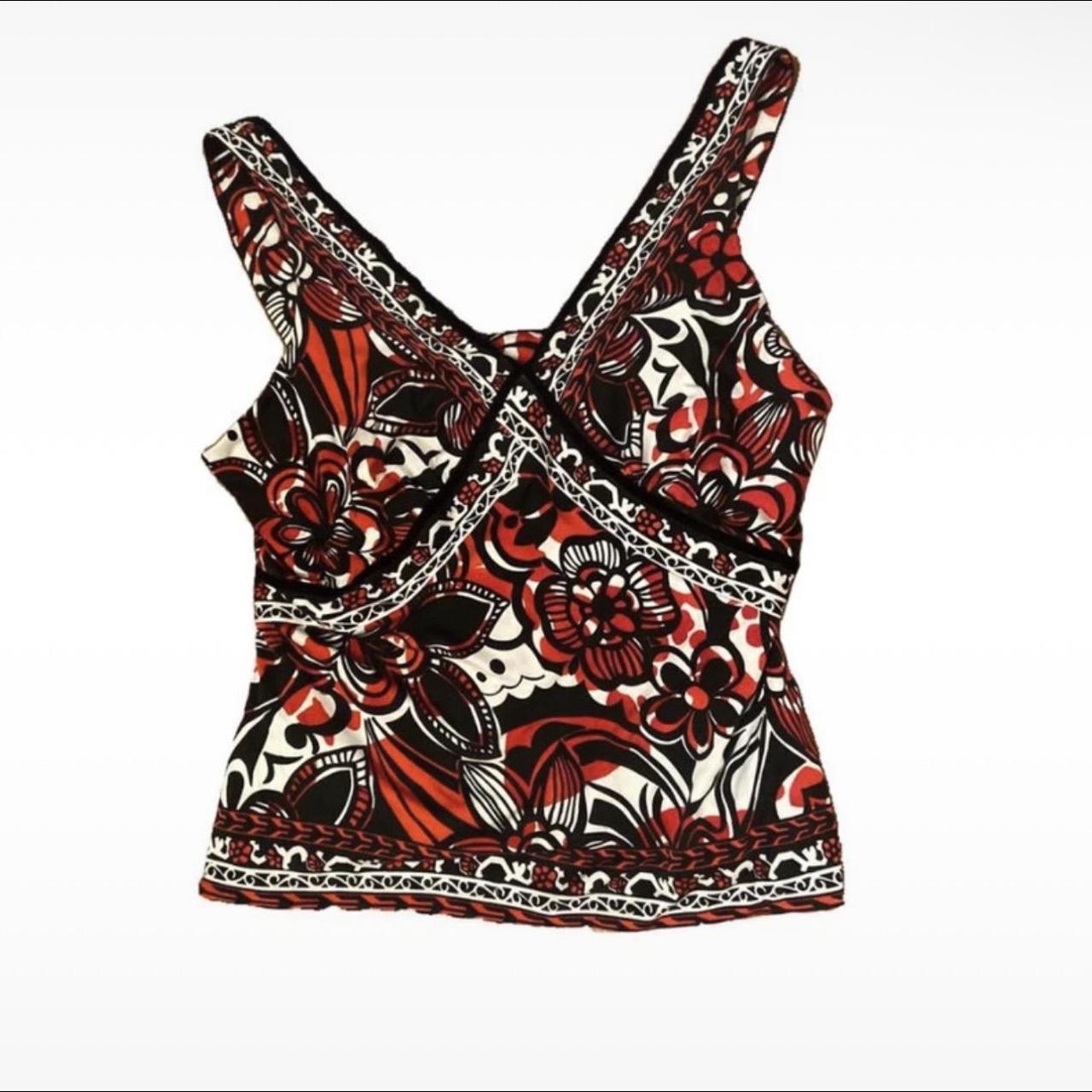 A. Saks Women's Red and Black Vest