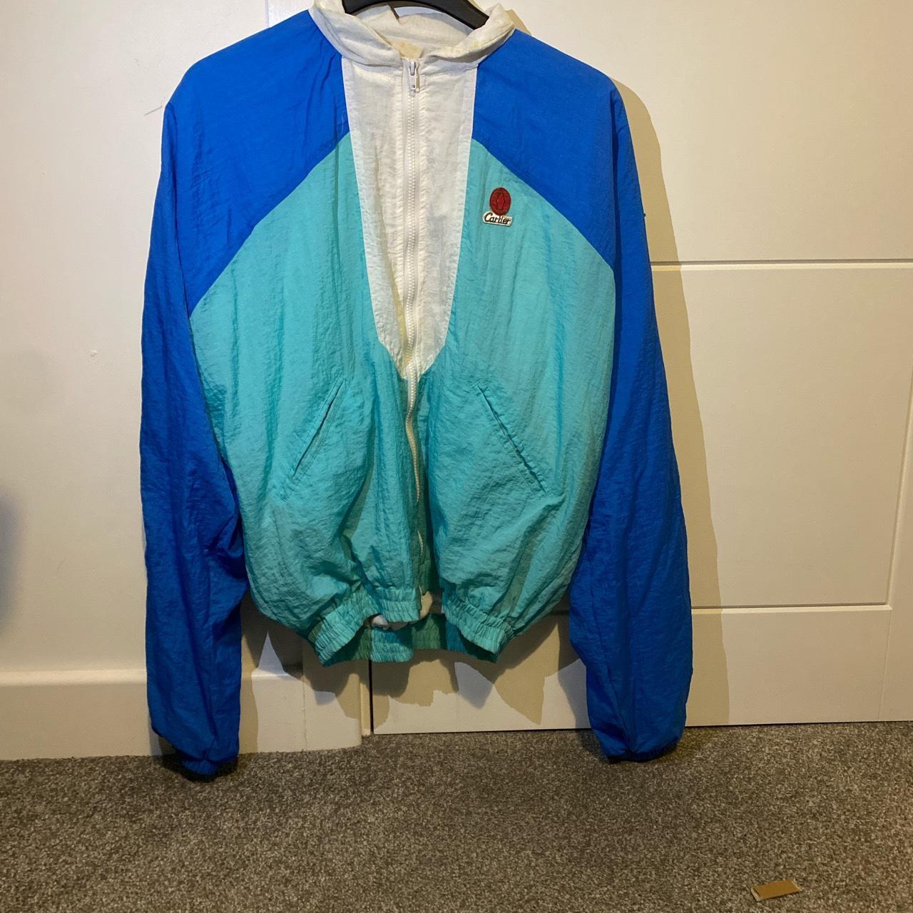 Large Blue vintage Cartier windbreaker Good Depop