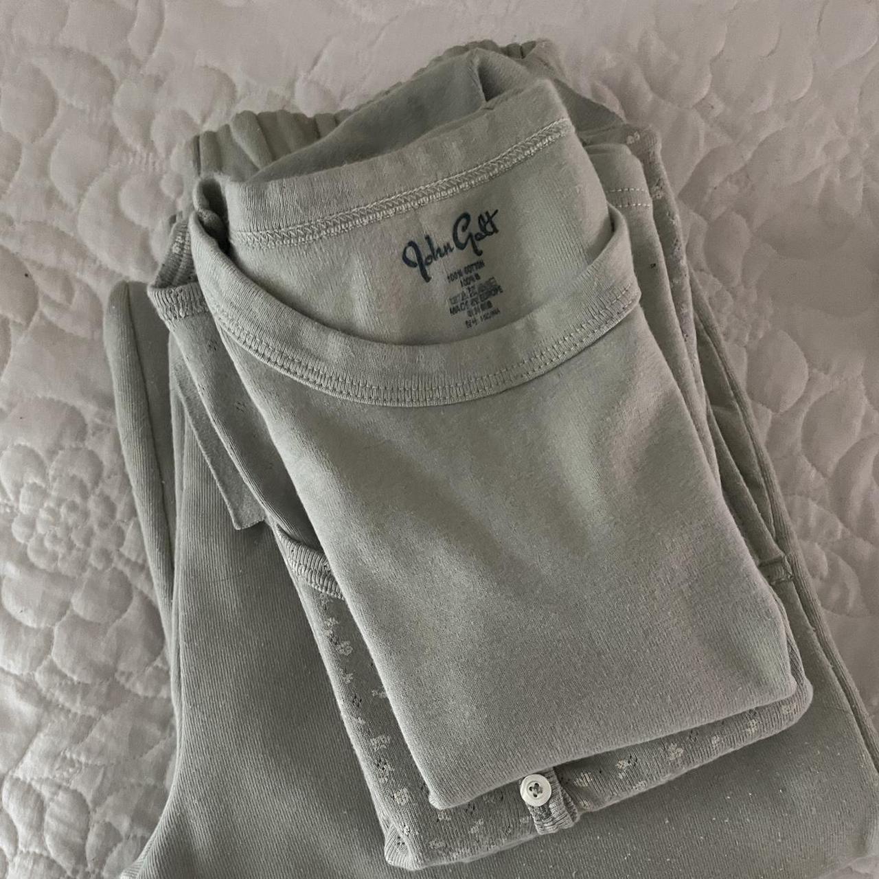 Brandy Melville Ivory with rose pink/sage floral - Depop