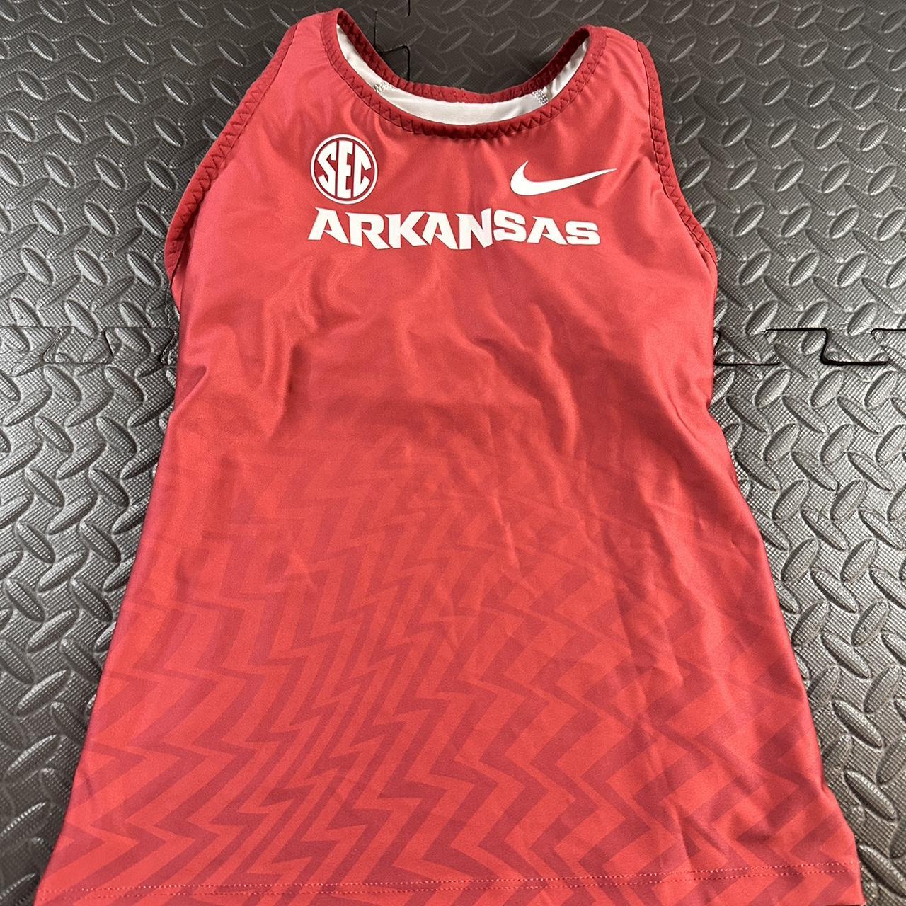 Nike Arkansas Razorbacks running singlet 825127-XXX... - Depop