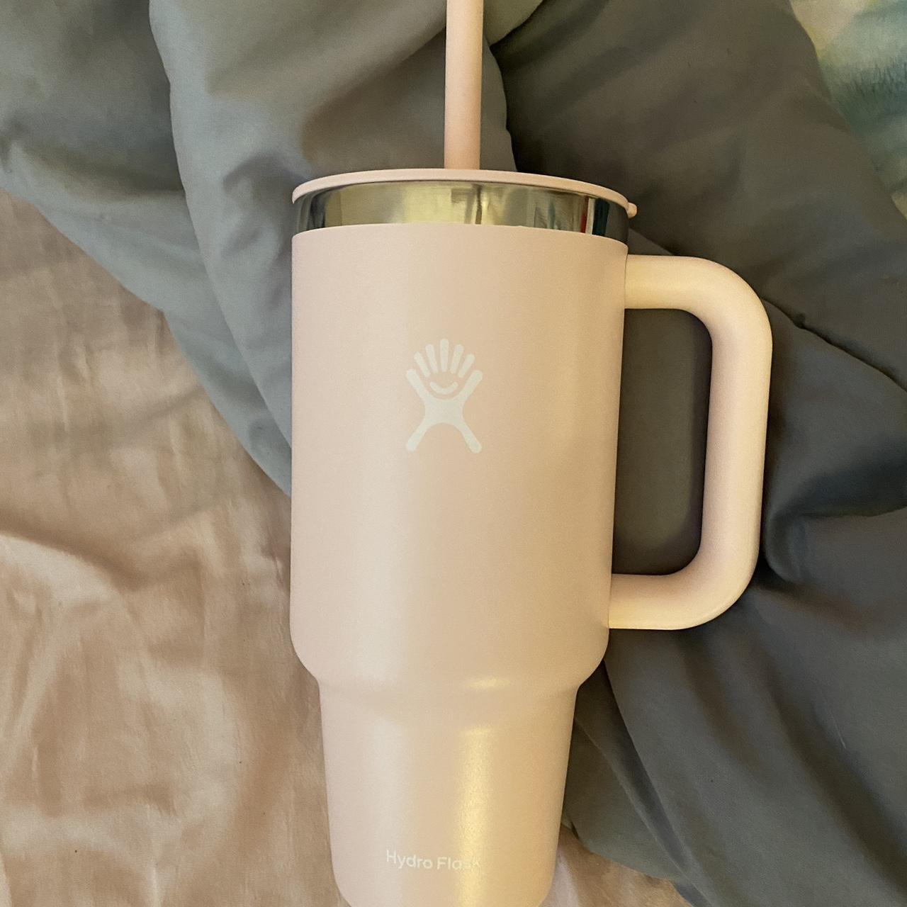 Baby sky blue hydro flask, fair condition, flaws as - Depop