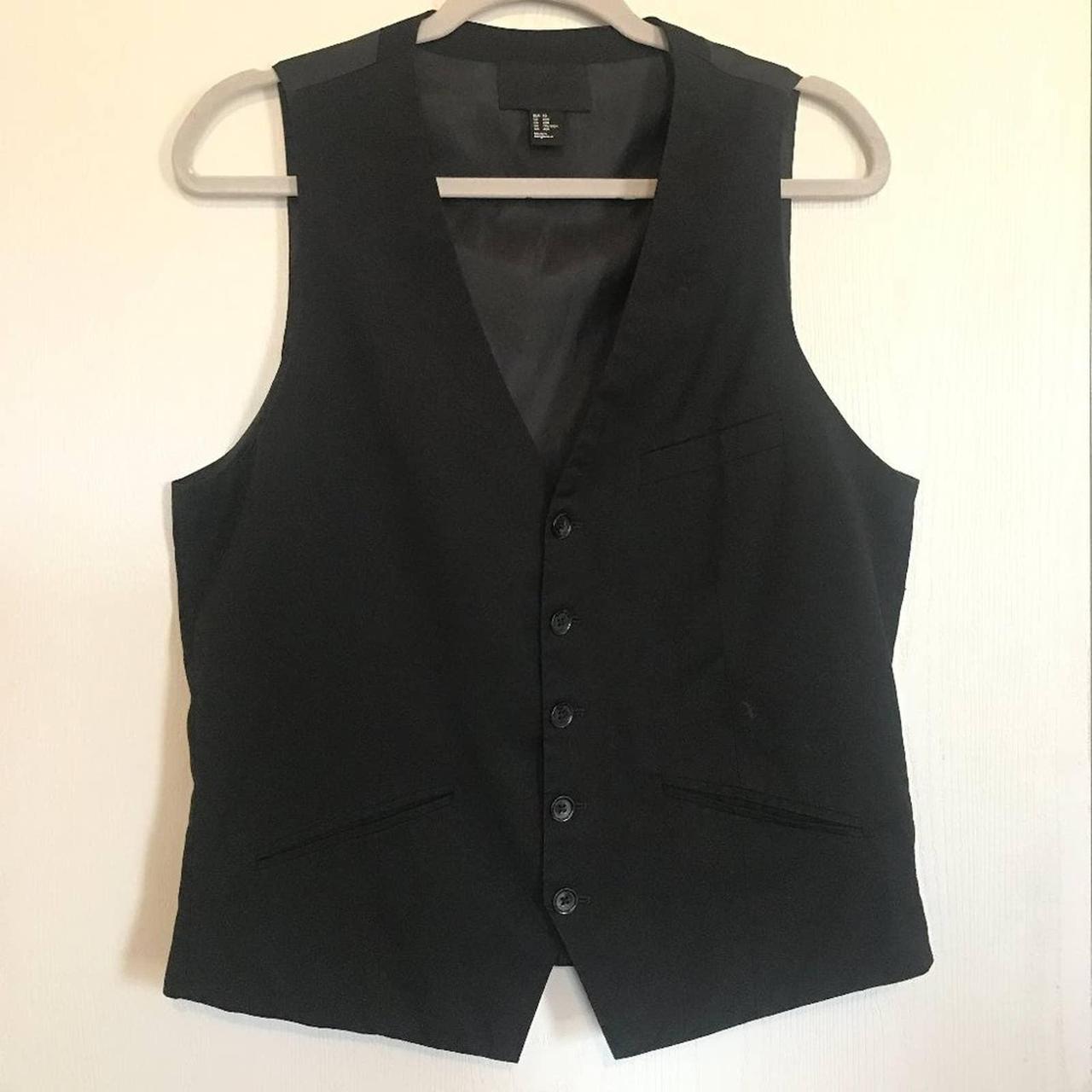 H&M Men's Black Gilet | Depop