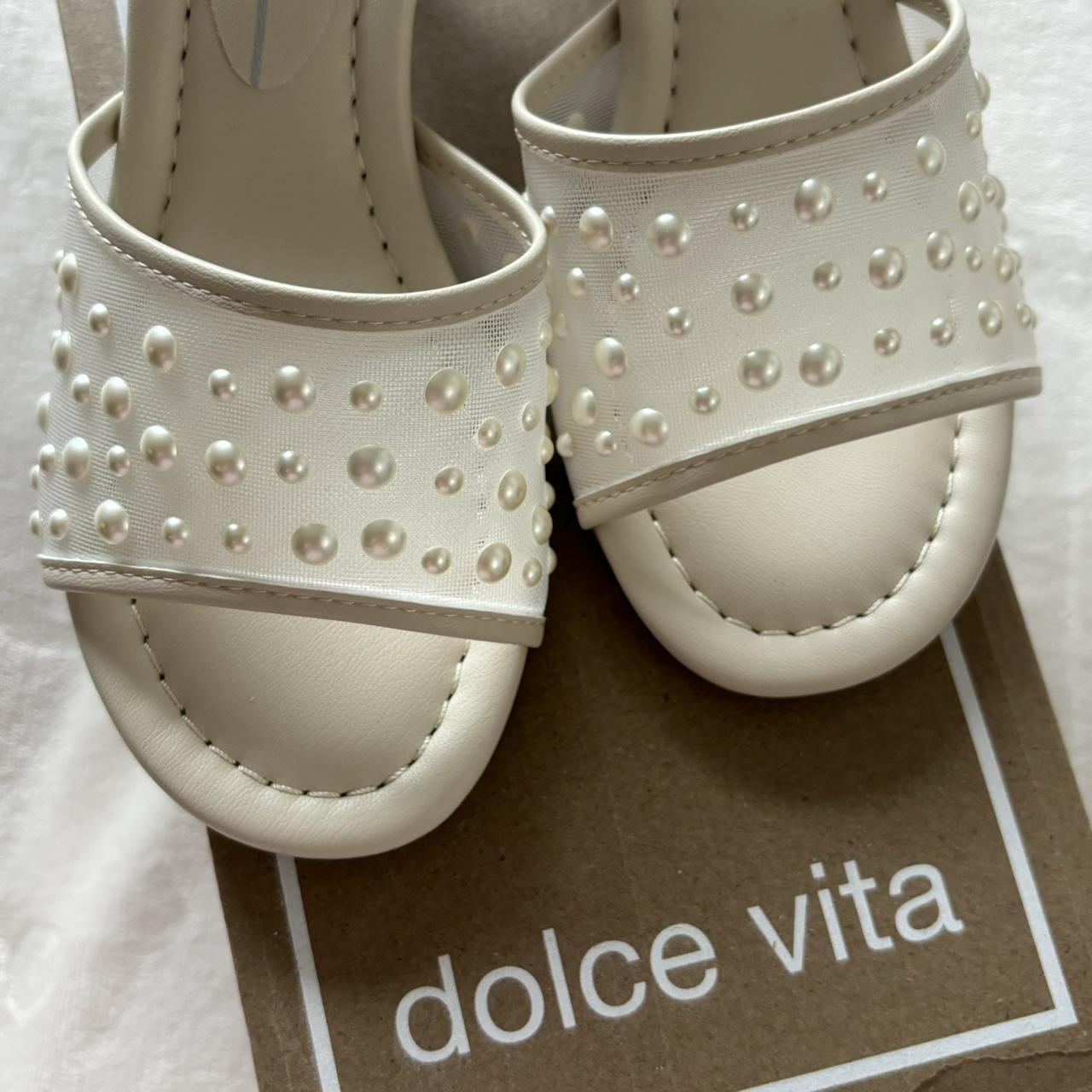 Dolce Vita pearl heels #mules - brand new - runs... - Depop