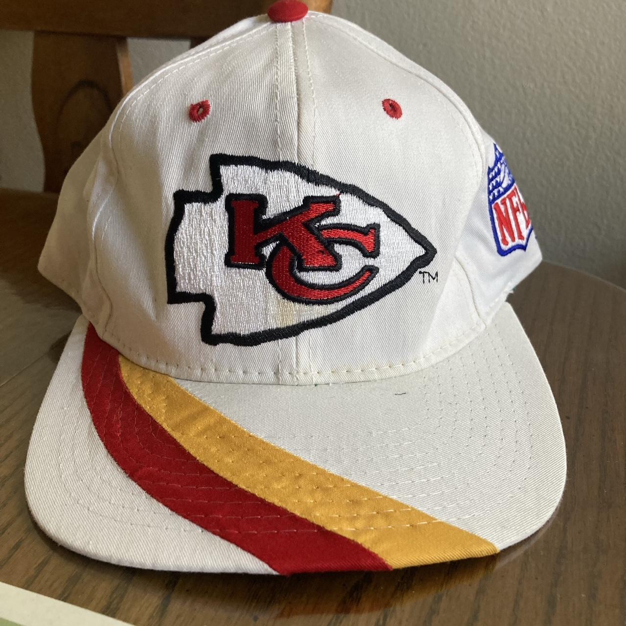 Vintage 90s Kansas City Chiefs Shark tooth Hat NEW - Depop