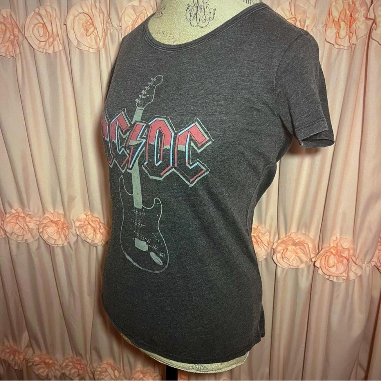ACDC Rock Band Womens Graphic T-shirt - Depop